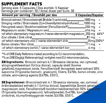 SWEDISH Supplements Man Maker-factsheets