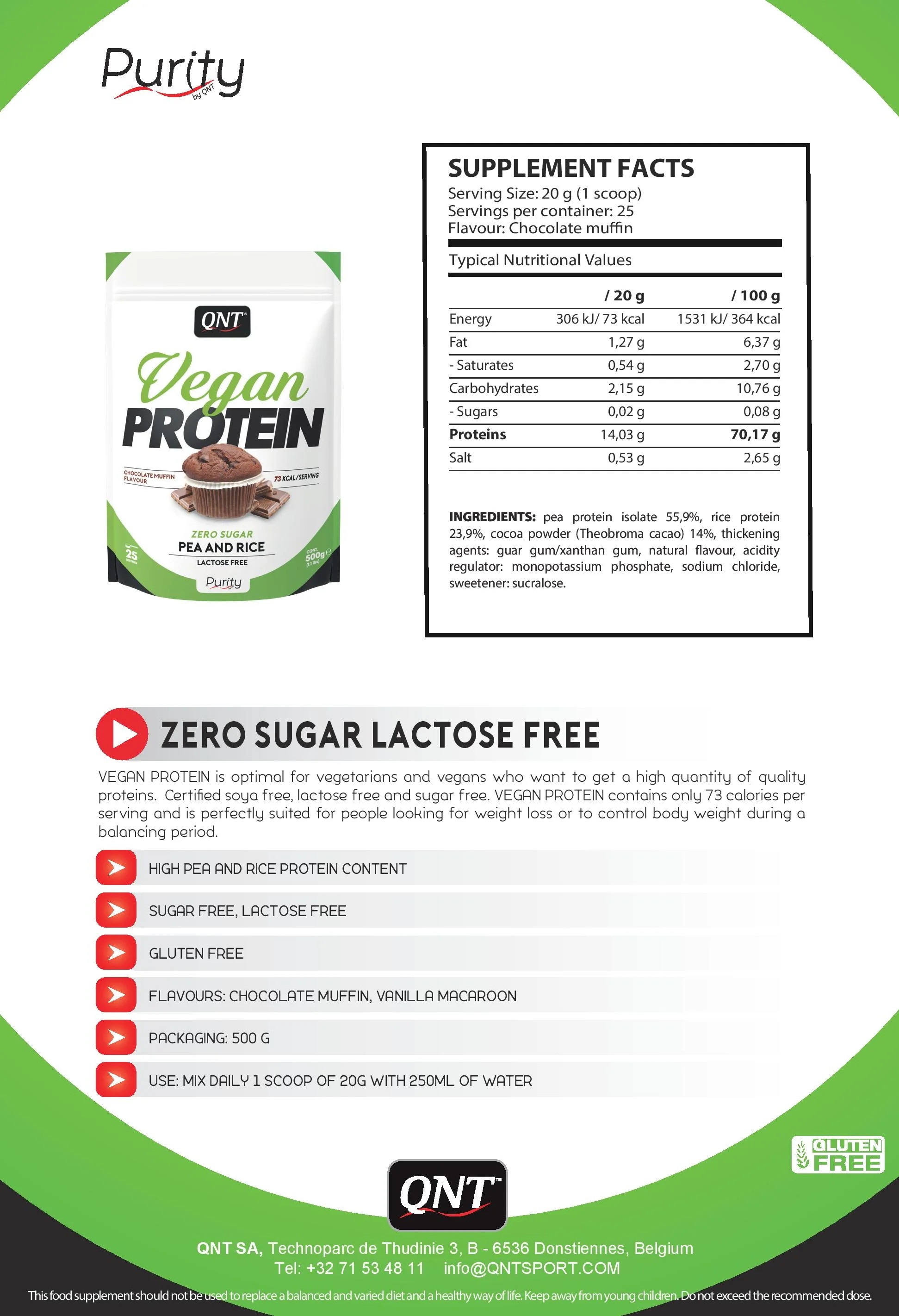QNT Sport Nutrition Vegan Protein-factsheets