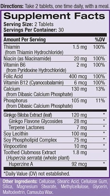 Natrol Memory Complex-factsheets