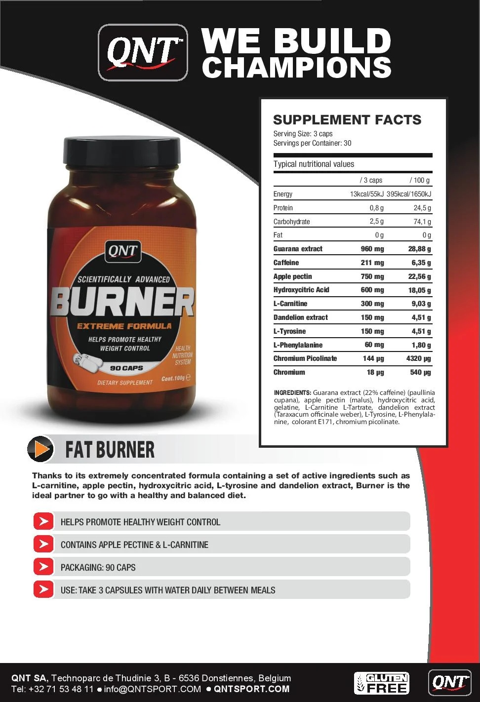 QNT Sport Nutrition Burner-factsheets