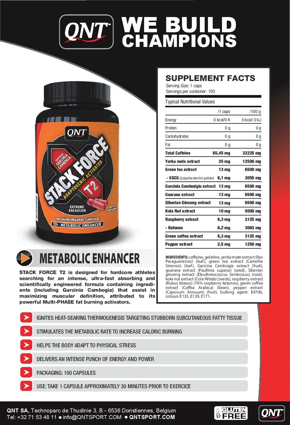 QNT Sport Nutrition Stack Force T2-factsheets