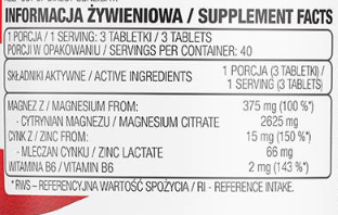 OstroVit MgZB Ultra / ZMA /-factsheets