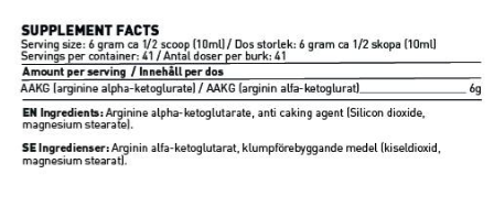 SWEDISH Supplements AAKG-factsheets