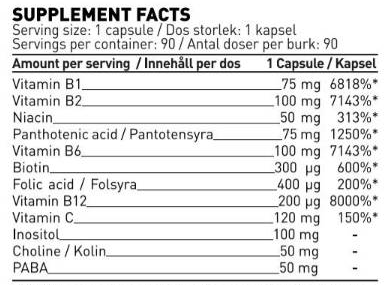 SWEDISH Supplements Vitamin B+ Complex-factsheets