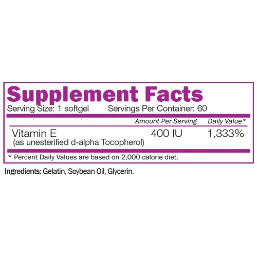 Naturalico Vitamin E 400 IU-factsheets