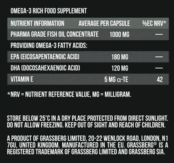 Grassberg Omega-3 Value 1000mg-factsheets