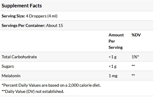 Natrol Melatonin 1 mg - Liquid-factsheets