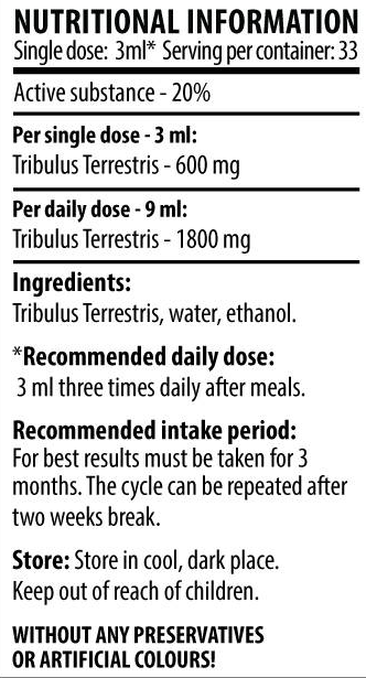 Cvetita Herbal TRIBULUS MAX Liquid-factsheets