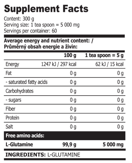 Extrifit GLUTA Pure Powder-factsheets