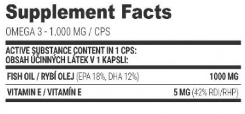 Extrifit Omega 3-factsheets