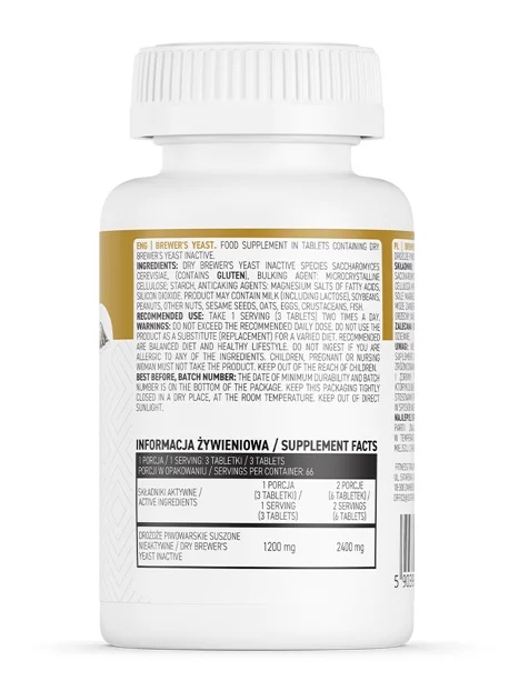 OstroVit Brewers Yeast 400 mg-factsheets