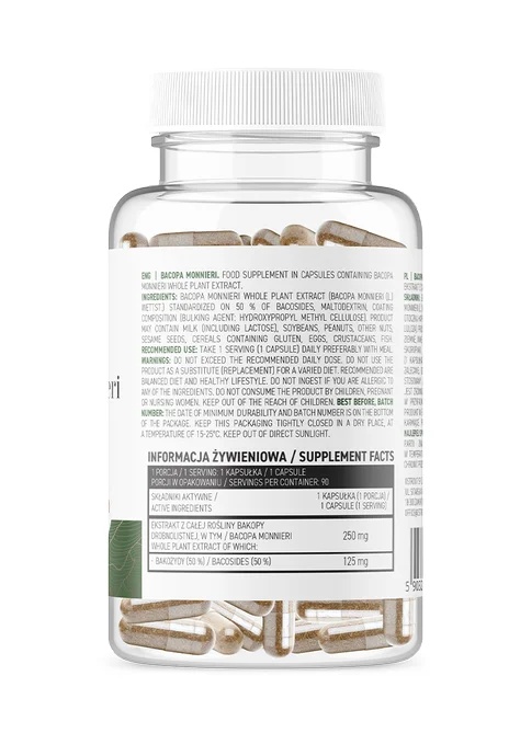 OstroVit PHARMA Bacopa Monnieri / Vege /-factsheets