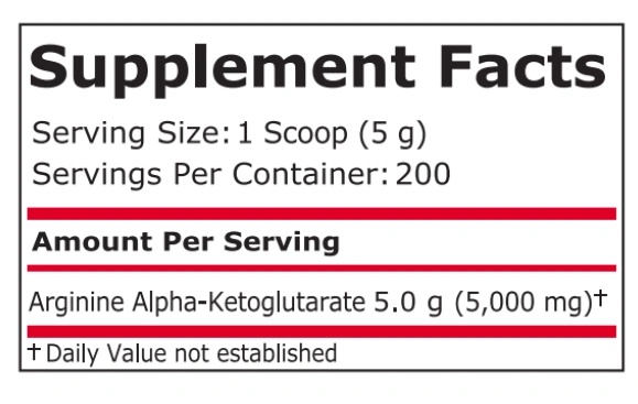 Pure Nutrition AAKG Powder 1000 g-factsheets