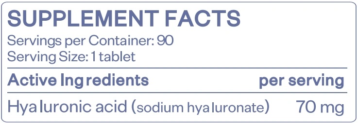 HS Labs Hyaluronic Acid 70 mg-factsheets