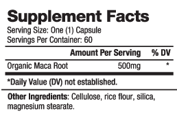 Biovea MACA Organic 500mg-factsheets