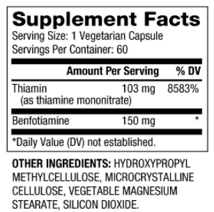 Biovea Benfotiamine 150mg-factsheets