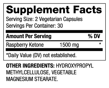 Biovea Raspberry Ketone 750mg-factsheets