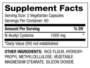 Biovea N-Acetyl Cysteine 500mg-factsheets