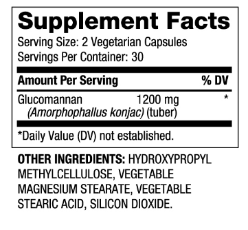 Biovea Glucomannan 600mg-factsheets