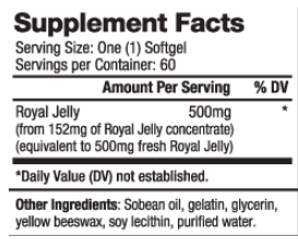 Biovea Royal Jelly 500mg-factsheets