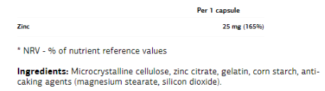 VPLaB UltraVit Zinc 25mg-factsheets