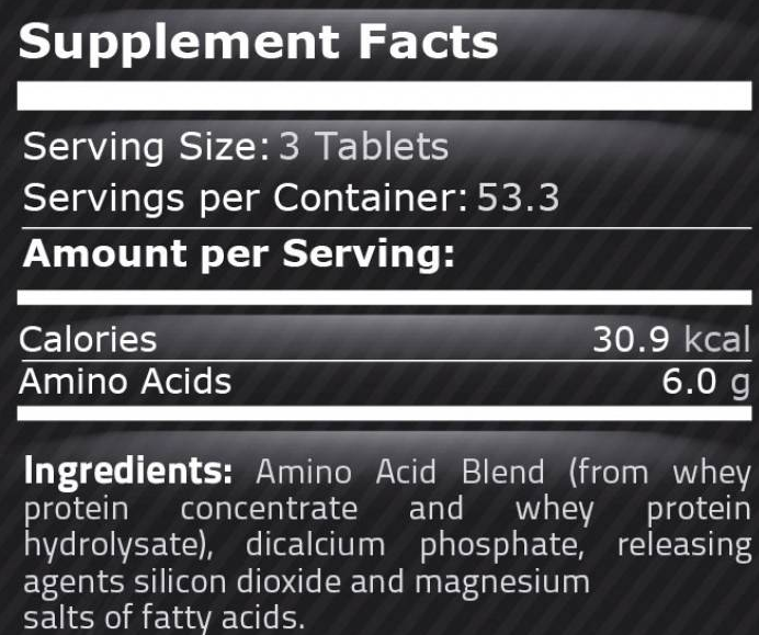 Pure Nutrition Amino 2000-factsheets