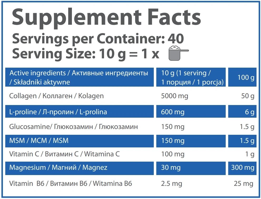 HS Labs COLLAGEN FLEX 400 G-factsheets