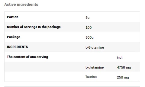 SFD L-Glutamine-factsheets