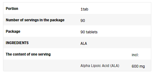 SFD ALA - Alpha Lipoic Acid-factsheets