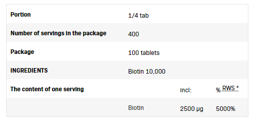 SFD Biotin 10.000-factsheets