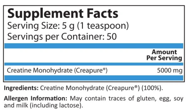 Pure Nutrition Creapure Creatine 500 g-factsheets