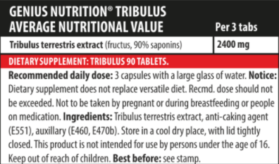 Genius Nutrition TRIBULUS-factsheets