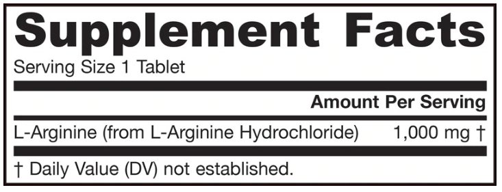 Jarrow Formulas Arginine-factsheets