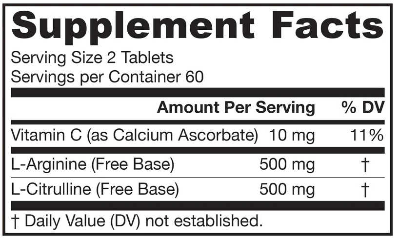 Jarrow Formulas Arginine-Citrulline Sustain™-factsheets