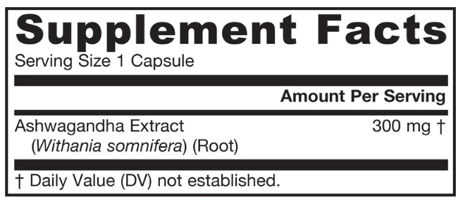 Jarrow Formulas Ashwagandha 300 mg | KSM-66®-factsheets