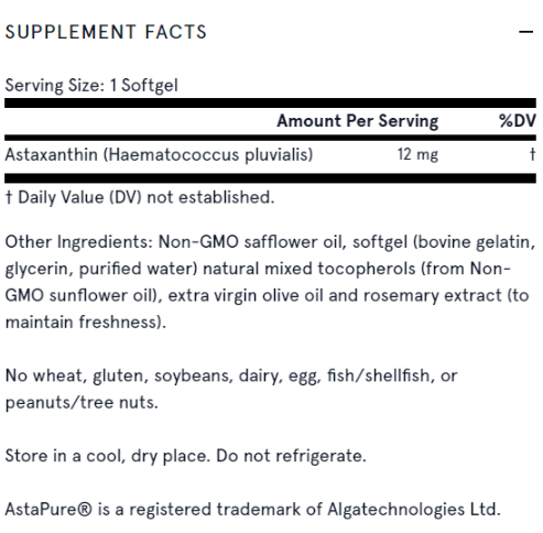 Jarrow Formulas Astaxanthin-factsheets