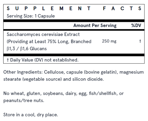 Jarrow Formulas Beta Glucan-factsheets