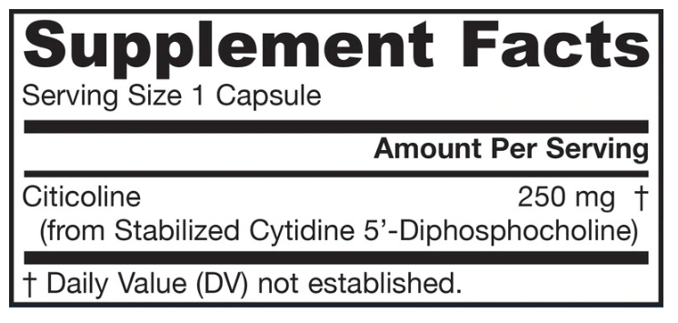 Jarrow Formulas Citicoline CDP Choline-factsheets