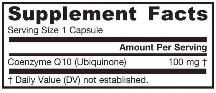 Jarrow Formulas Co-Q10 Ubiquinone-factsheets