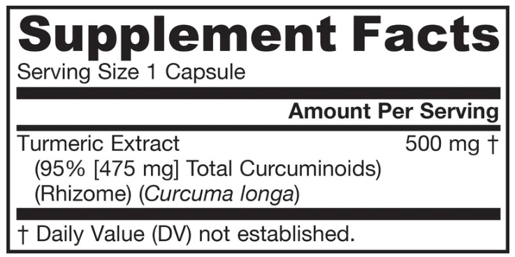 Jarrow Formulas Curcumin 95-factsheets