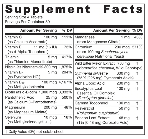 Jarrow Formulas Glucose Optimizer®-factsheets