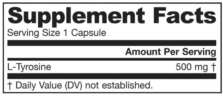 Jarrow Formulas L-Tyrosine-factsheets