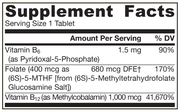 Jarrow Formulas Methyl B-12 & Methyl Folate-factsheets