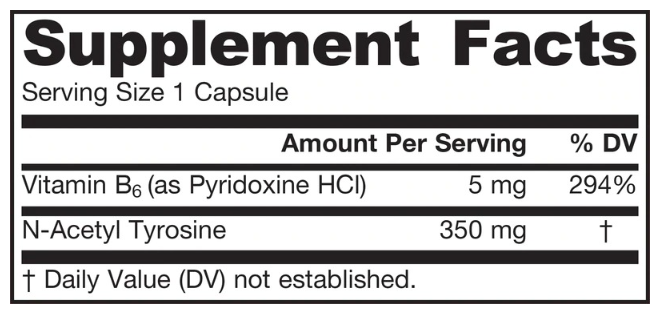 Jarrow Formulas N-Acetyl Tyrosine-factsheets
