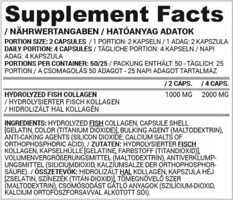 Nutriversum Hydrolyzed Fish Collagen 500 mg | Dedicated to Women-factsheets