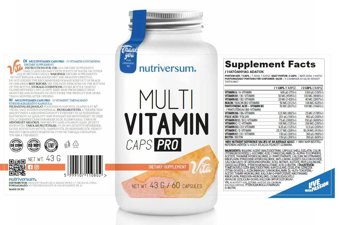 Nutriversum Vitamin C 1000 | with Rose Hips-factsheets