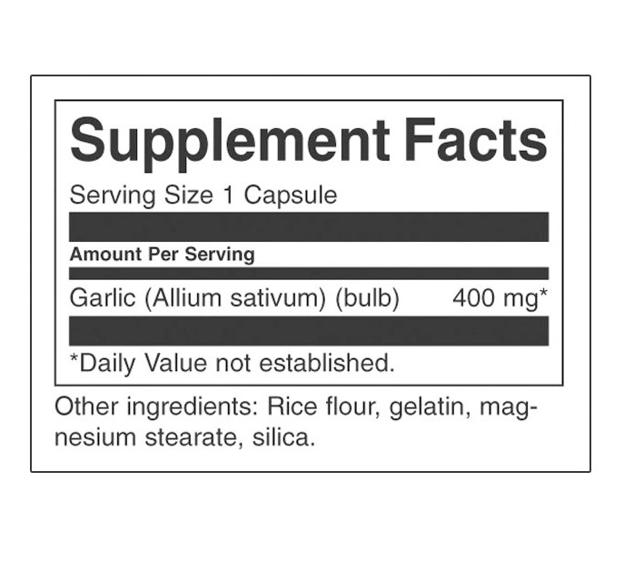 Swanson Full Spectrum Garlic 400 mg-factsheets
