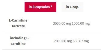 Trec Nutrition L-Carnitine 3000 Caps-factsheets