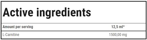 Trec Nutrition L-Carnitine 3000 Liquid-factsheets