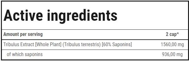 Trec Nutrition Tribulon - Tribulus Terrestris | Elite Men's Formula-factsheets